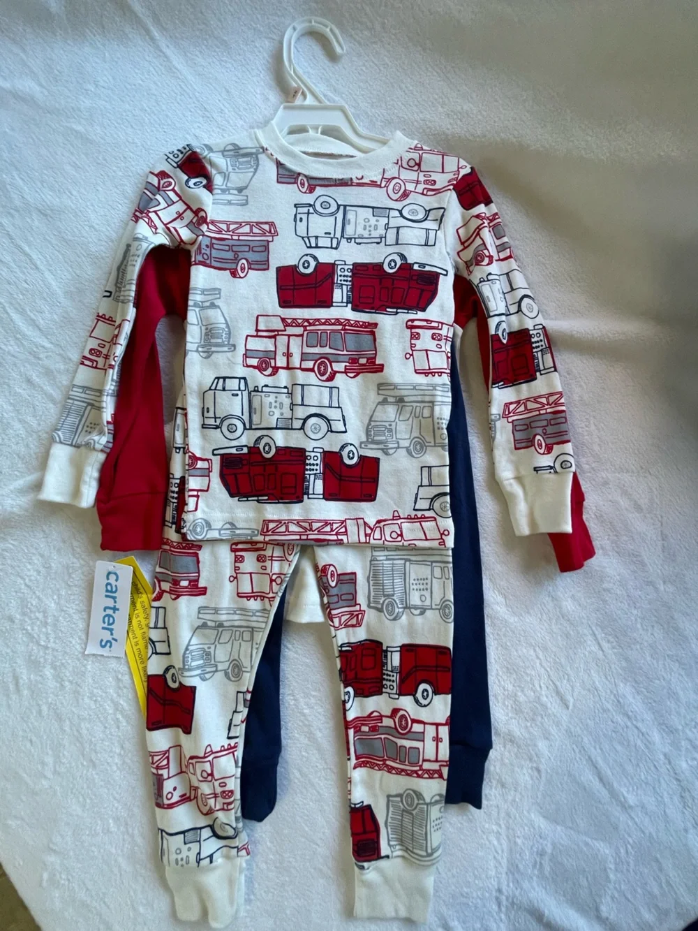 Carter's White Toddler Underwear Briefs with Red Trim (2T)